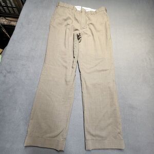 BROOKS BROTHERS Fitzgerald Pants Mens 33x28 Wool Blend Micro Houndstooth